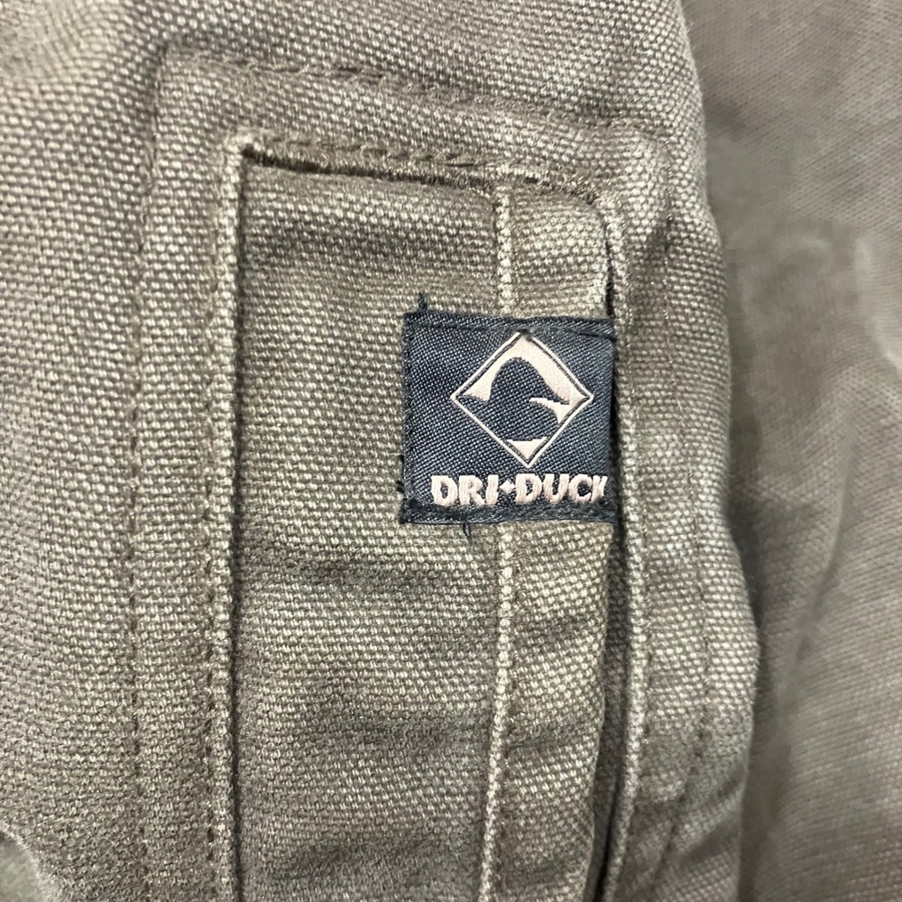 Dri Duck Maverick Mens Brown Canvas Flannel Lined Work Jacket Large Barn Coat - Picture 6 of 13